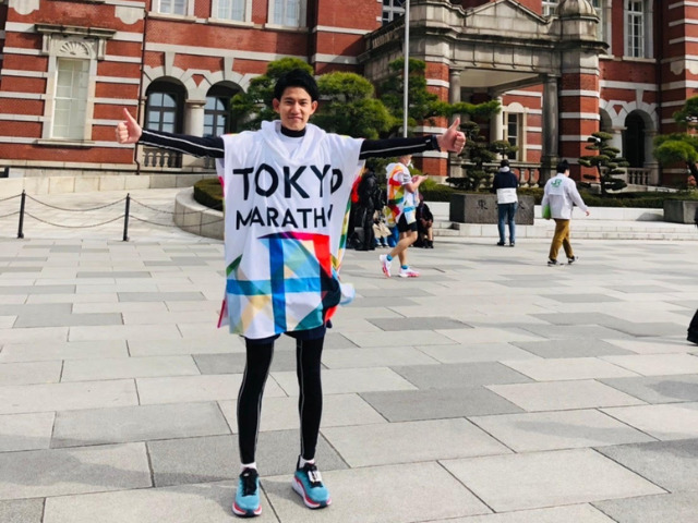 東京マラソン完走後の私