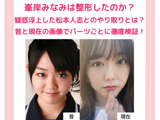 峯岸みなみは300万円の整形で可愛さが増した 昔から現在の画像で鼻や顎などの変化を徹底検証 トレンドワンダーランド