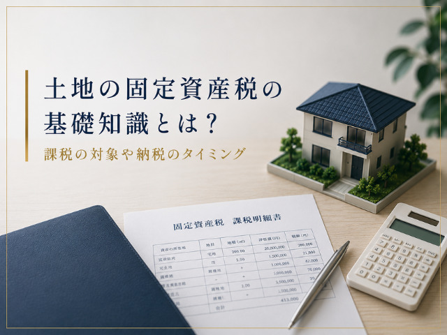 土地の固定資産税の課税の対象や納税のタイミング