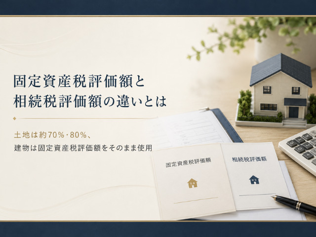 固定資産税評価額と相続税評価額の違い