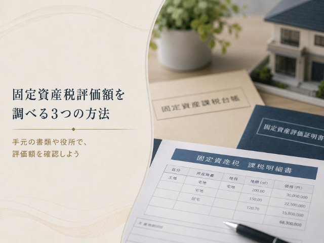 固定資産税評価額を調べる3つの方法