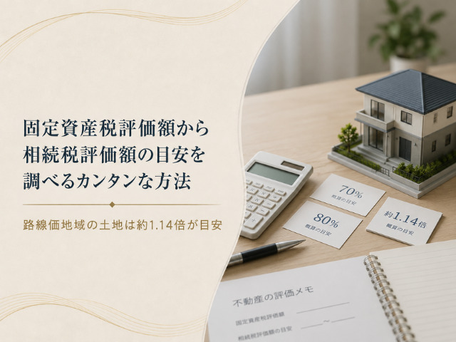 固定資産税評価額から相続税評価額の目安を調べるカンタンな方法