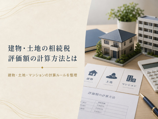 建物・土地の相続税評価額の計算方法とは