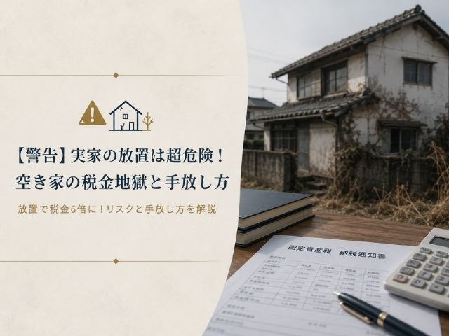 建物の固定資産税評価額は放置で税金6倍に!リスクと手放し方