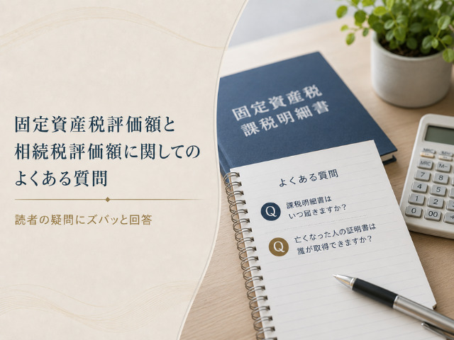 固定資産税評価額と相続税評価額に関してのよくある質問