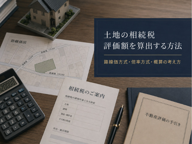 土地の相続税評価額を算出する方法