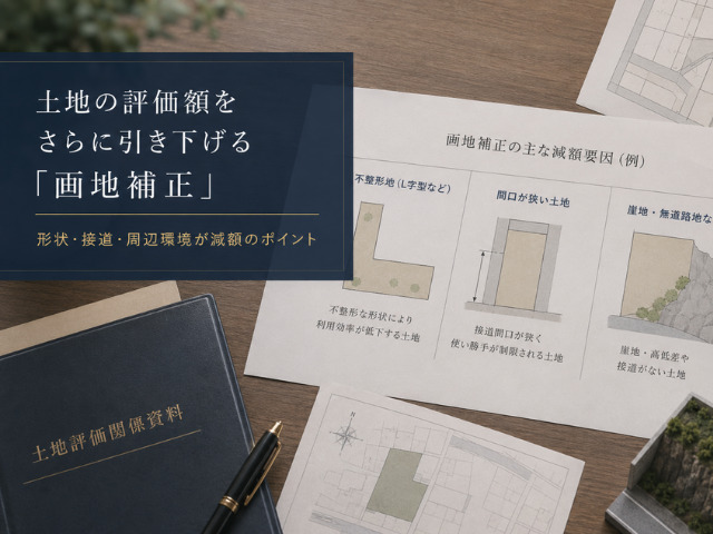 土地の評価額をさらに引き下げる「画地補正」