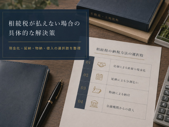 相続税が払えない場合の具体的な解決策