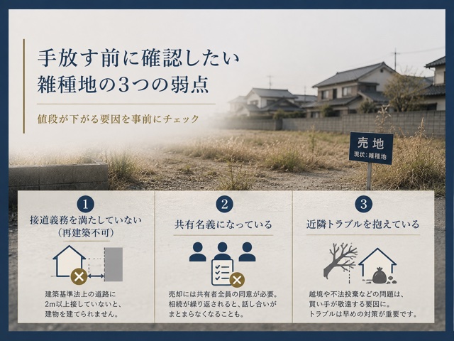 手放す前に確認したい雑種地の3つの弱点