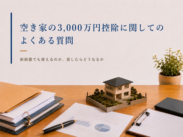 空き家の3,000万円控除に関してのよくある質問