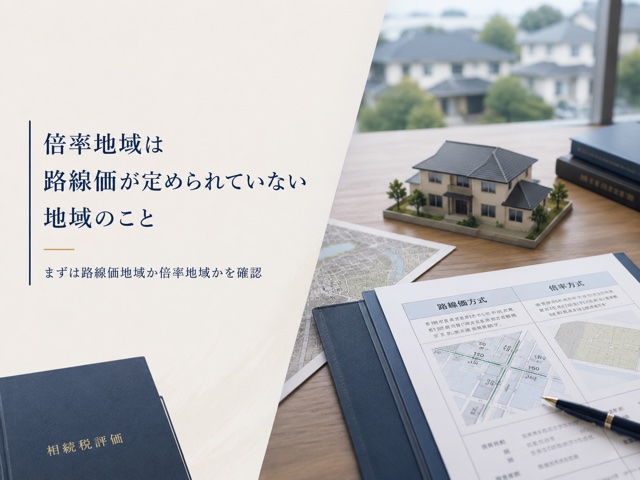 倍率地域は路線価が定められていない地域のこと