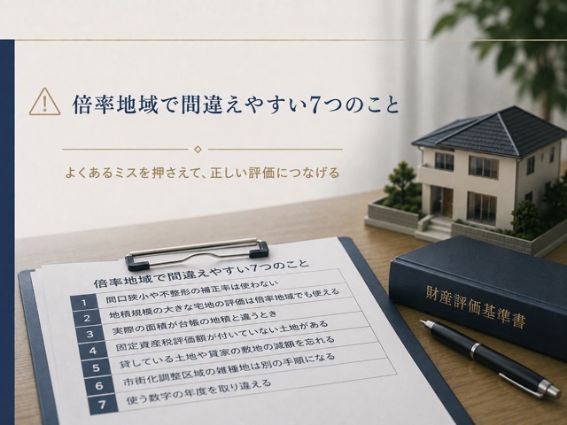 倍率地域で間違えやすい7つのこと