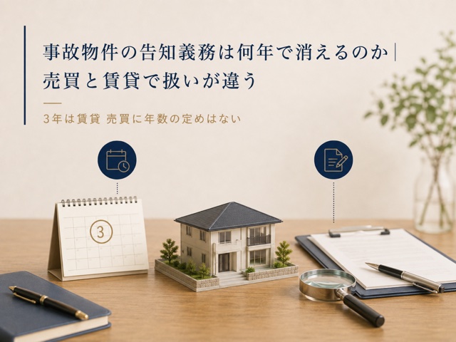 事故物件の告知義務は何年で消えるのか|売買と賃貸で扱いが違う