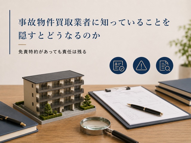 事故物件買取業者に知っていることを隠すとどうなるのか