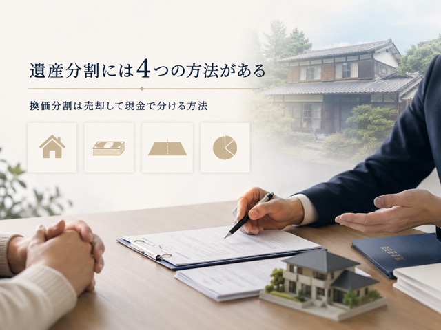 遺産分割には4つの方法がある｜換価分割の位置づけ