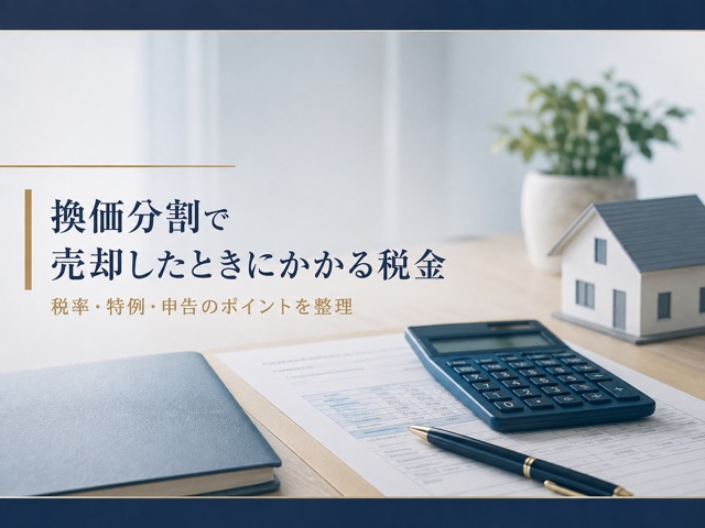 換価分割で売却したときにかかる税金