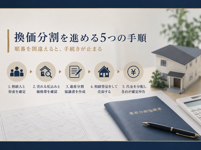 換価分割を進める5つの手順