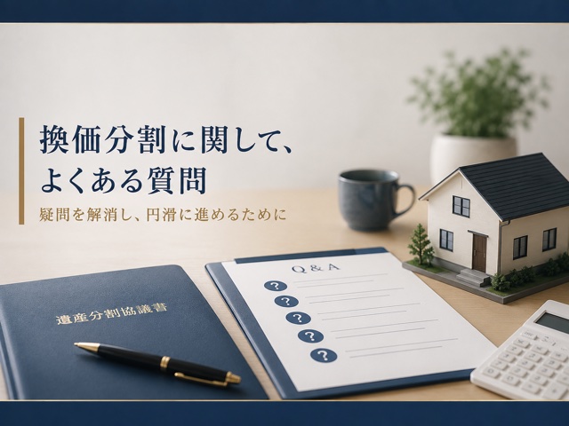 換価分割に関して、よくある質問