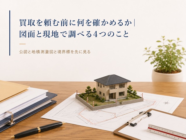 買取を頼む前に何を確かめるか|図面と現地で調べる4つのこと