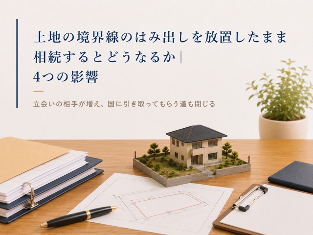 土地の境界線のはみ出しを放置したまま相続するとどうなるか|4つの影響