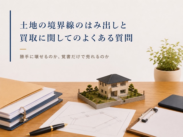 土地の境界線のはみ出しと買取に関してのよくある質問