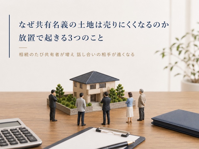 なぜ共有名義の土地は売りにくくなるのか|放置で起きる3つのこと