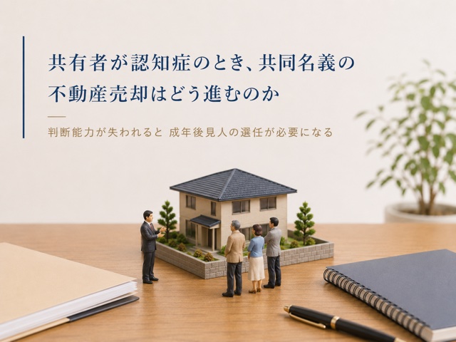 共有者が認知症のとき、共同名義の不動産売却はどう進むのか