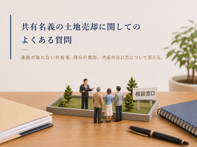 共有名義の土地売却に関してのよくある質問