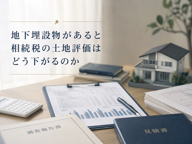 地下埋設物があると相続税の土地評価はどう下がるのか