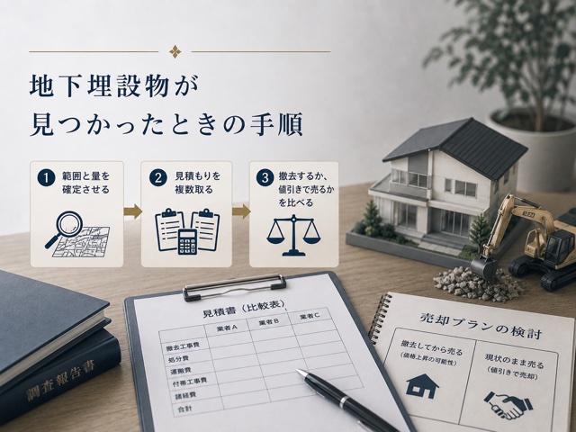 地下埋設物が見つかったときの手順