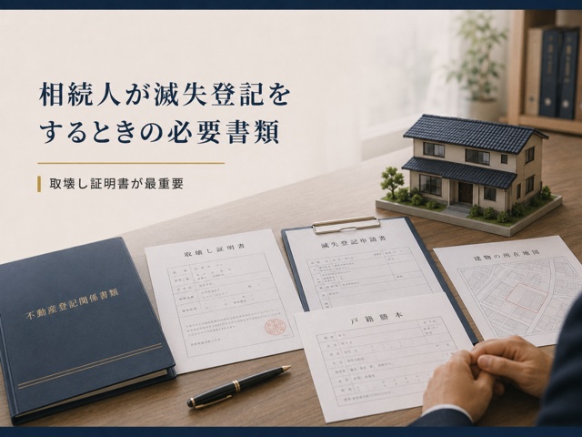 相続人が滅失登記をするときの必要書類
