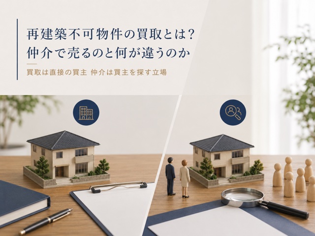 再建築不可物件の買取とは?仲介で売るのと何が違うのか