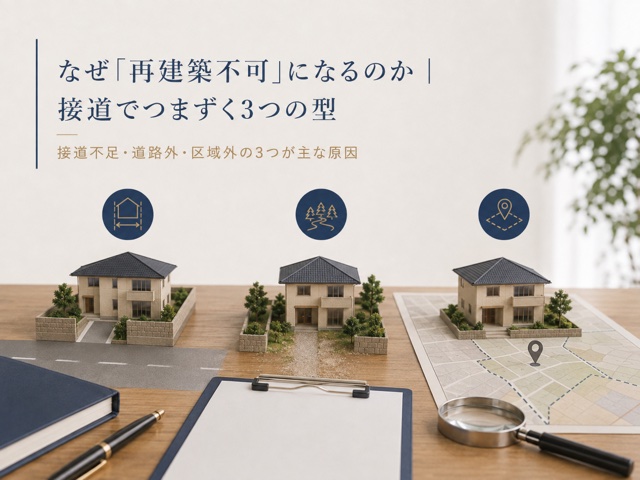 なぜ「再建築不可」になるのか|接道でつまずく3つの型