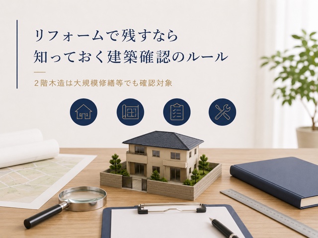 リフォームで残すなら知っておく建築確認のルール