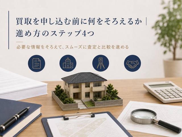 買取を申し込む前に何をそろえるか|進め方のステップ4つ