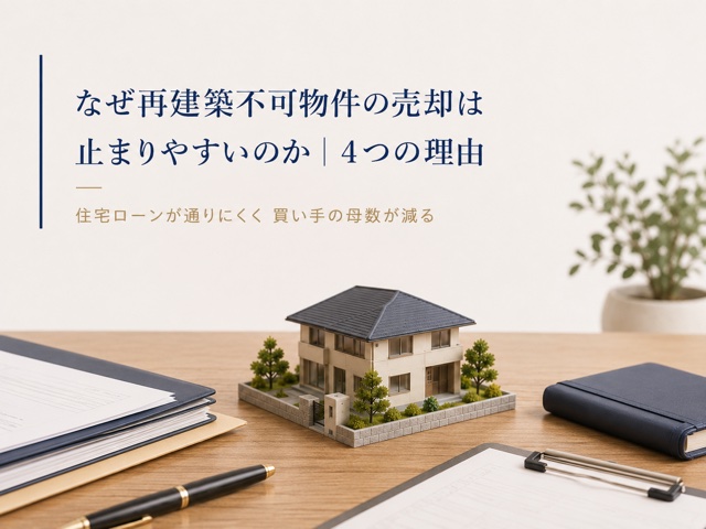 なぜ再建築不可物件の売却は止まりやすいのか|4つの理由