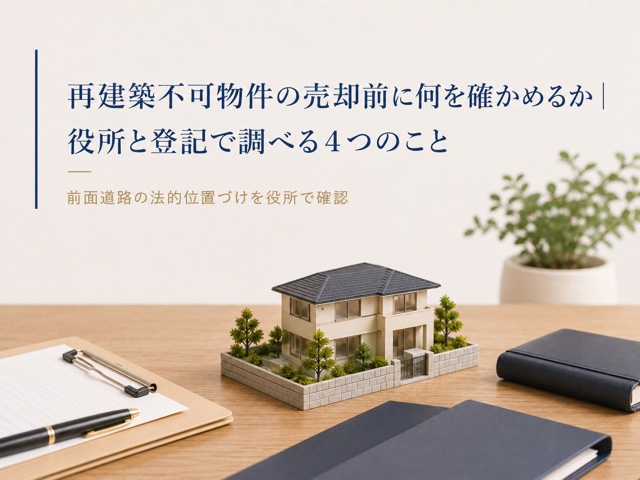 再建築不可物件の売却前に何を確かめるか|役所と登記で調べる4つのこと