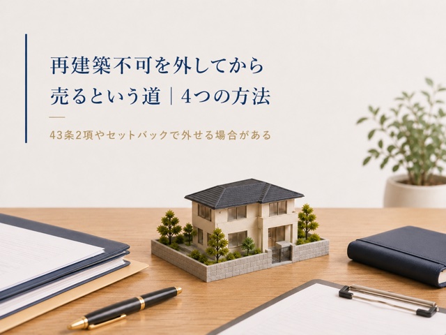 再建築不可を外してから売るという道|4つの方法