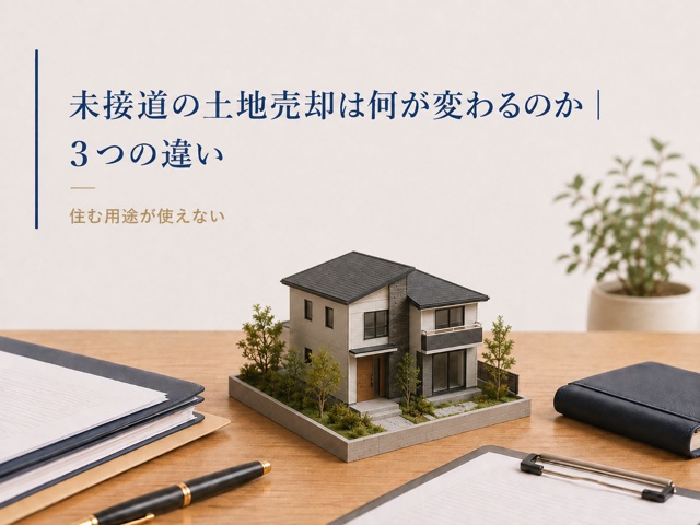 未接道の土地売却は何が変わるのか|3つの違い