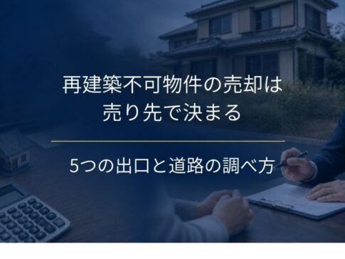 再建築不可物件の売却は売り進め方で決まる