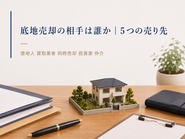 底地売却の相手は誰か|5つの売り先