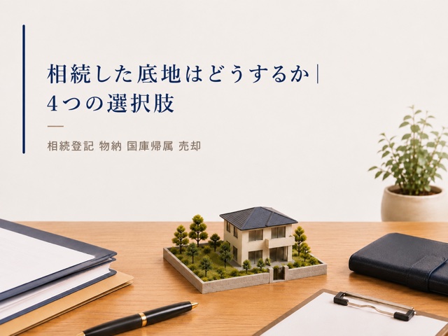 相続した底地はどうするか|4つの選択肢