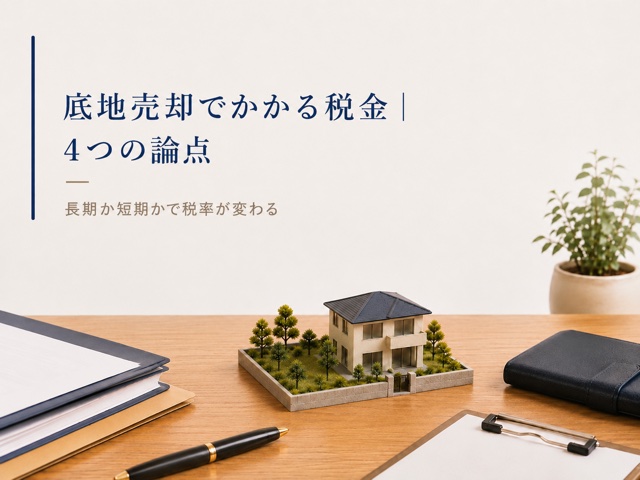 底地売却でかかる税金|押さえる4つの論点