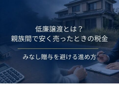 低廉譲渡とは?親族間で安く売ったときの税金と、みなし贈与を避ける進め方