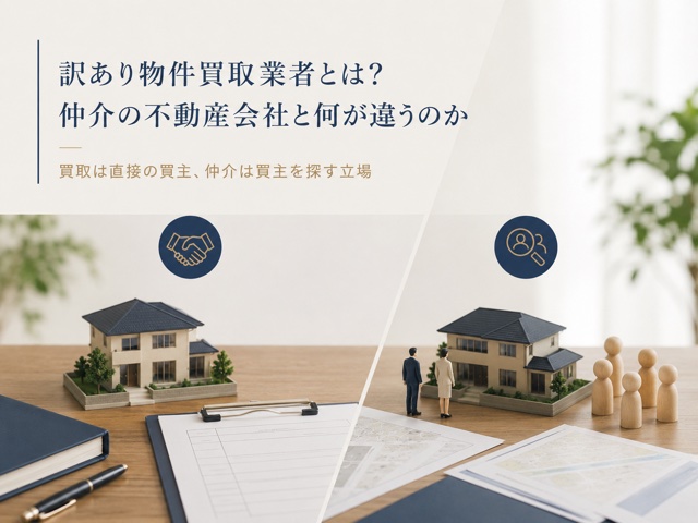 訳あり物件買取業者とは?仲介の不動産会社と何が違うのか