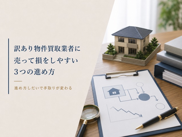 訳あり物件買取業者に売って損をしやすい3つの進め方