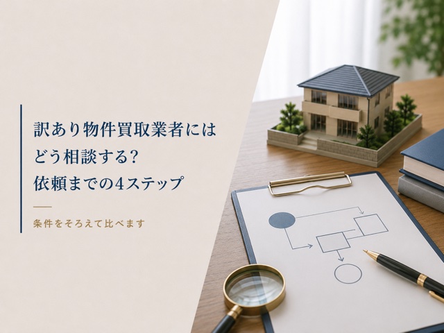訳あり物件買取業者にはどう相談する?依頼までの4ステップ