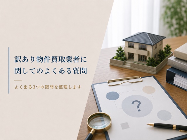 訳あり物件買取業者に関してのよくある質問
