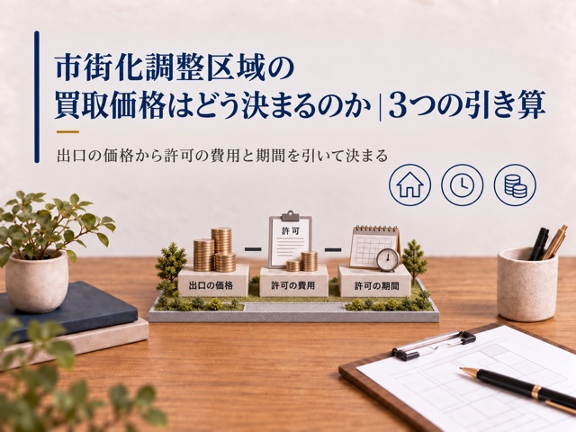 市街化調整区域の買取価格はどう決まるのか|3つの引き算