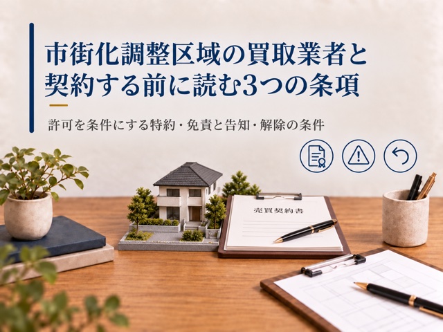 市街化調整区域の買取業者と契約する前に読む3つの条項